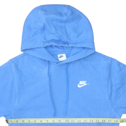 Nike Men's Blue Pullover Hoodie XS Fleece Logo Sportswear - Image 2