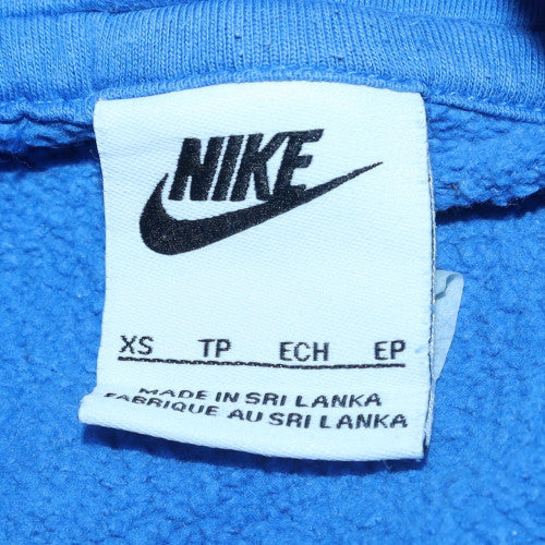 Nike Men's Blue Pullover Hoodie XS Fleece Logo Sportswear - Image 5