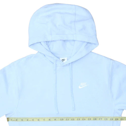 Nike Men's Blue Pullover Hoodie XS Fleece Logo Sweatshirt - Image 3