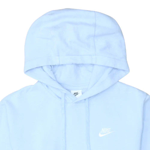 Nike Men's Blue Pullover Hoodie XS Fleece Logo Sweatshirt - Image 7
