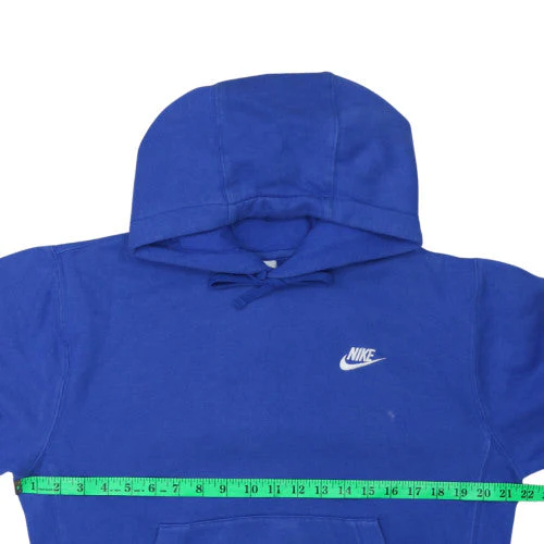 Nike Men's Blue Pullover Hoodie XS Regular Fit Fleece Sportswear - Image 3
