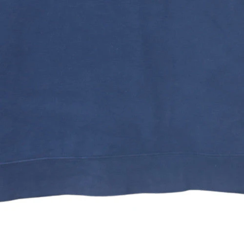 Nike Men's Blue Pullover Sweatshirt L Crew Neck Zip Pocket Sports Style - Image 7