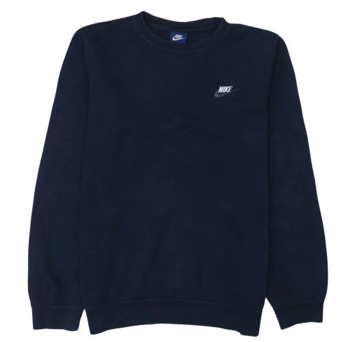 Nike Men's Blue Small Pullover Crew Neck Fleece Sweatshirt