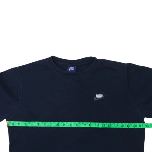 Nike Men's Blue Small Pullover Crew Neck Fleece Sweatshirt - Image 2