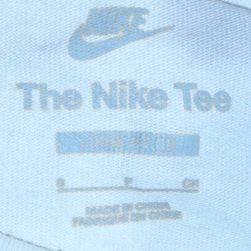 Nike Men's Blue Tie-Dye Loose Fit Cotton T-Shirt Size S - Image 5