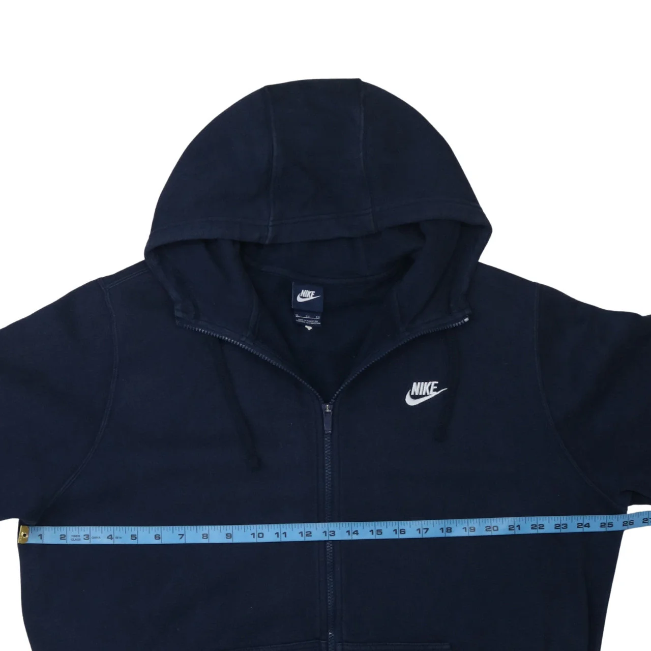 Nike Men's Blue XL Full Zip Hoodie Sweatshirt Fleece - Image 2