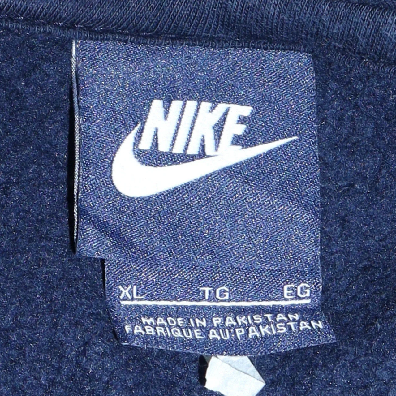 Nike Men's Blue XL Full Zip Hoodie Sweatshirt Fleece - Image 5
