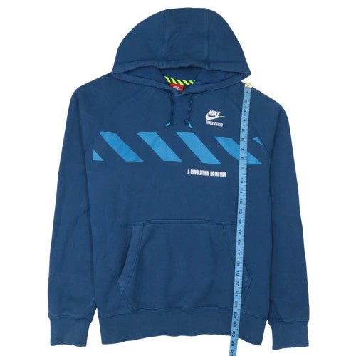 Nike Men's Blue XL Pullover Hoodie Track & Field Sports Sweatshirt - Image 2