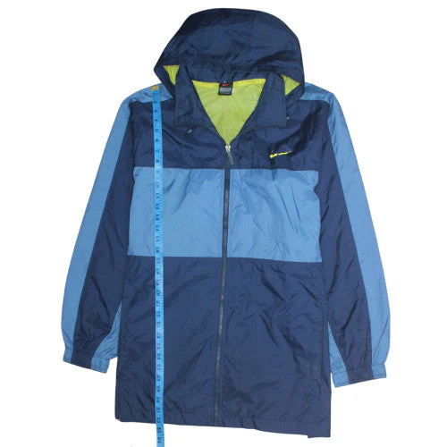 Nike Mens Blue XL Windbreaker Jacket Lightweight Hooded Sportswear - Image 3