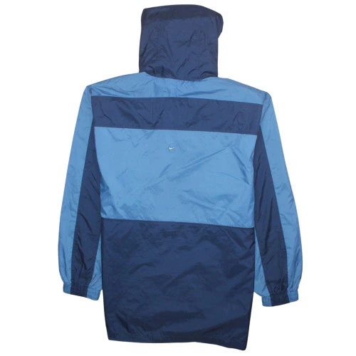 Nike Mens Blue XL Windbreaker Jacket Lightweight Hooded Sportswear - Image 4