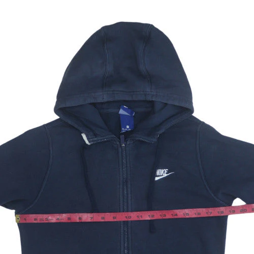 Nike Mens Blue XS Full Zip Hoodie Sweatshirt Lightweight Fleece - Image 3
