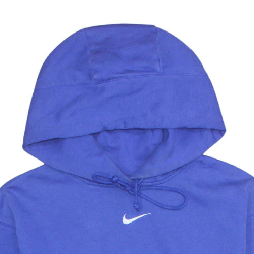 Nike Men's Blue XS Pullover Hoodie Cotton Blend Logo Sweatshirt - Image 7
