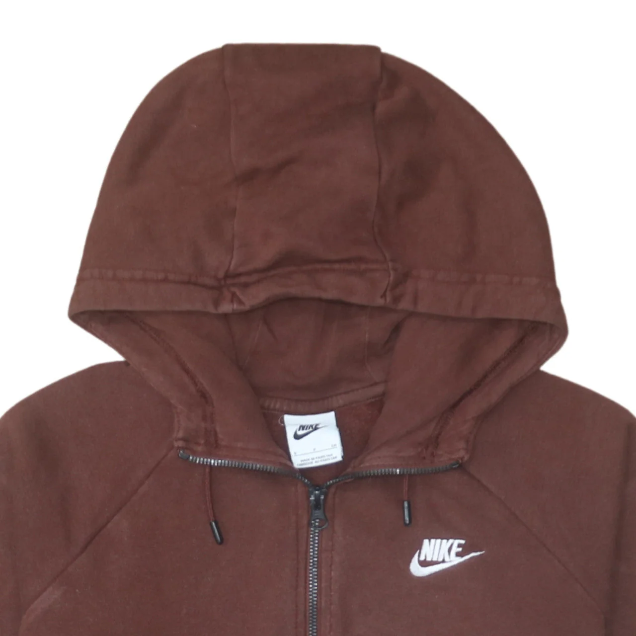 Nike Men's Brown Full Zip Hoodie Size S Fleece Pullover - Image 6