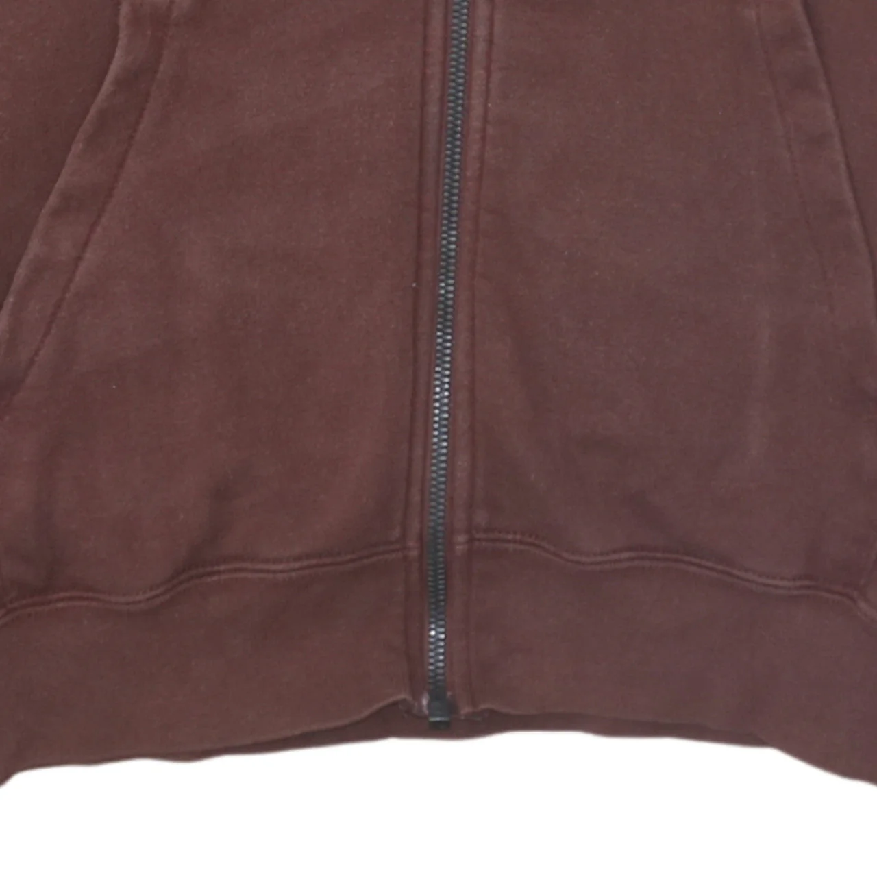 Nike Men's Brown Full Zip Hoodie Size S Fleece Pullover - Image 7