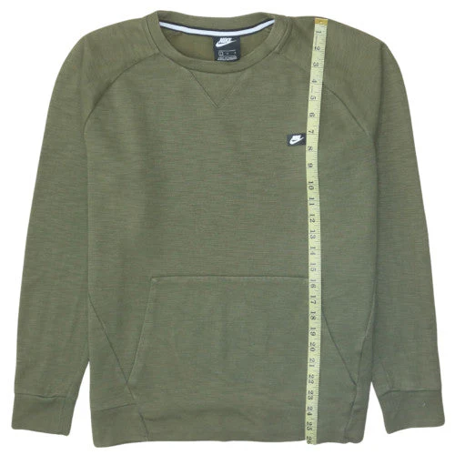 Nike Men's Green Crew Neck Pullover Sweatshirt L Regular Fit - Image 3