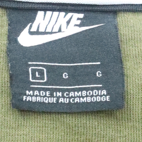 Nike Men's Green Crew Neck Pullover Sweatshirt L Regular Fit - Image 5