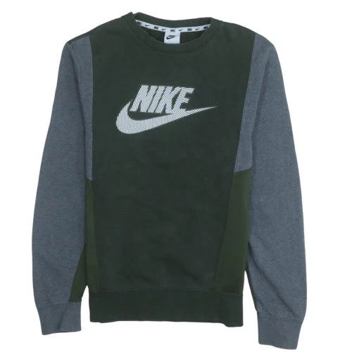 Nike Men's Green Crew Neck Pullover Sweatshirt Size S
