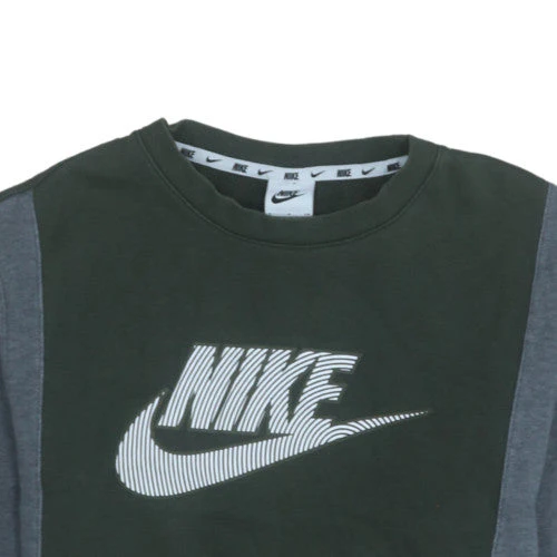 Nike Men's Green Crew Neck Pullover Sweatshirt Size S - Image 7