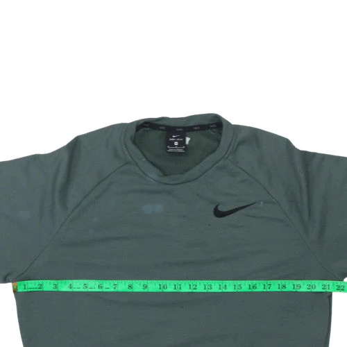 Nike Men's Green Dri-Fit Pullover Crew Neck Sweatshirt Size M - Image 2