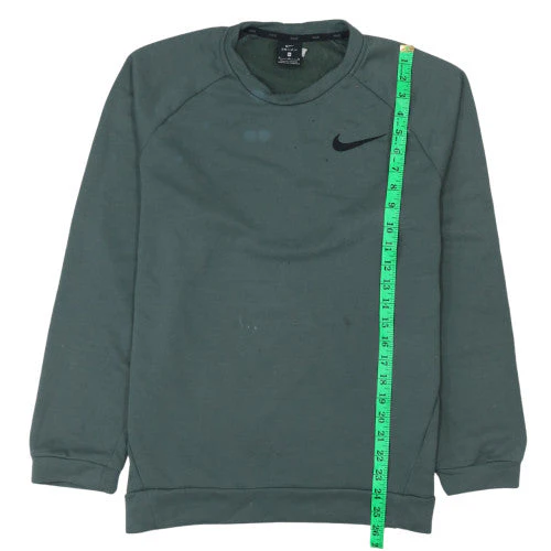 Nike Men's Green Dri-Fit Pullover Crew Neck Sweatshirt Size M - Image 3
