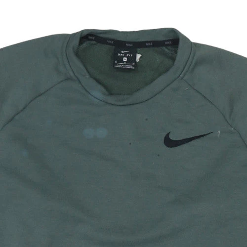 Nike Men's Green Dri-Fit Pullover Crew Neck Sweatshirt Size M - Image 8