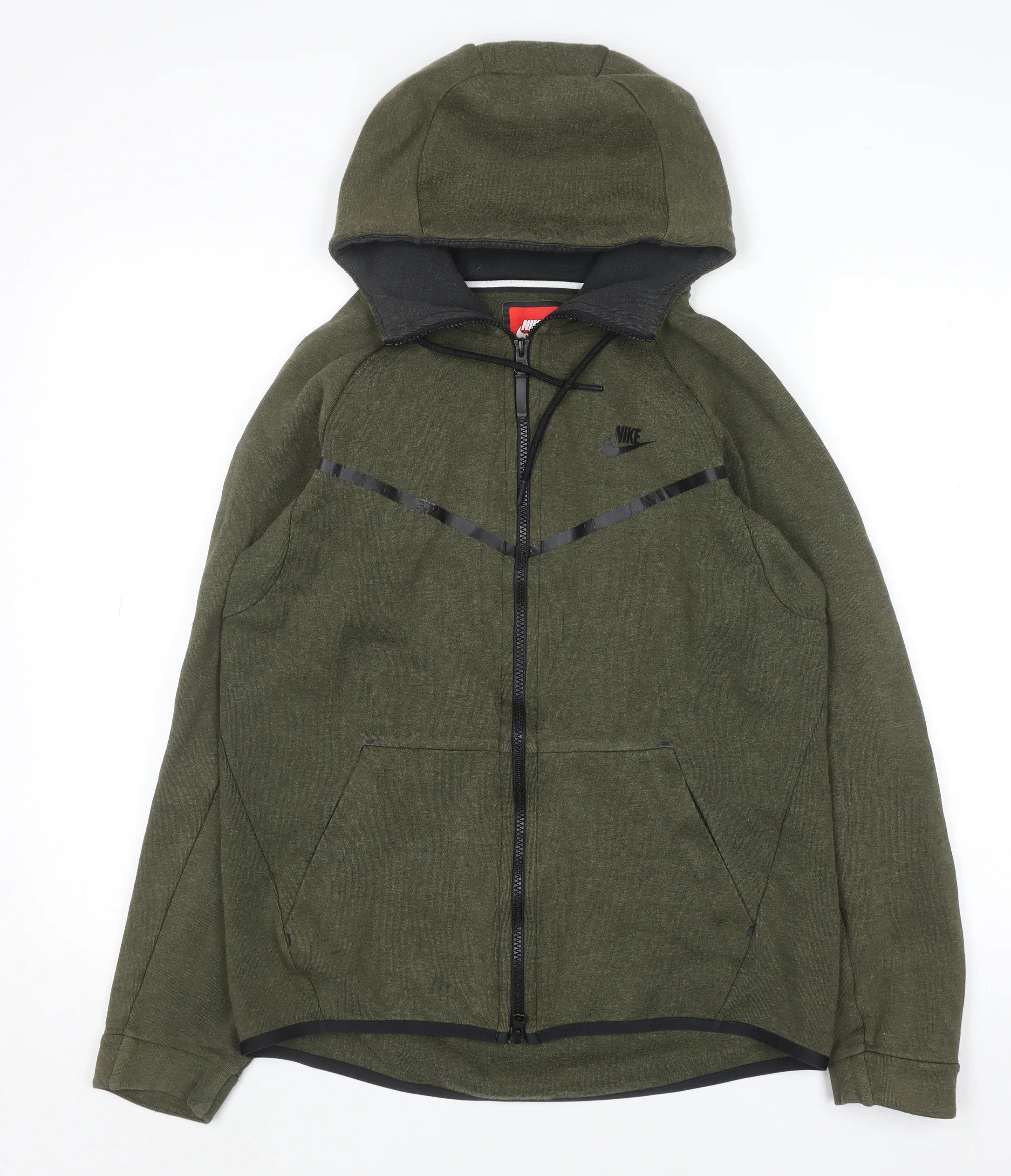Nike Men's Green Full Zip Sports Hoodie Size S