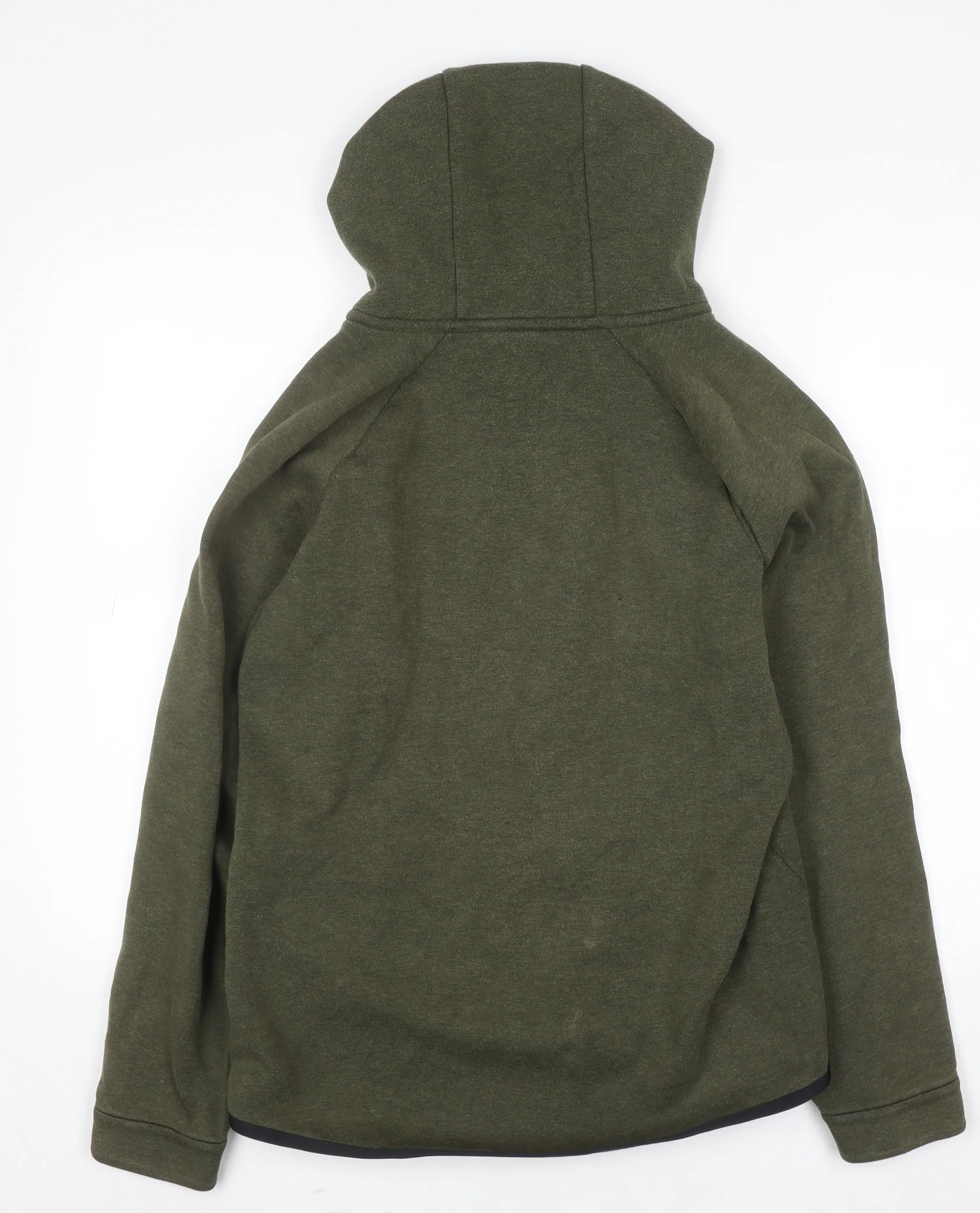 Nike Men's Green Full Zip Sports Hoodie Size S - Image 3