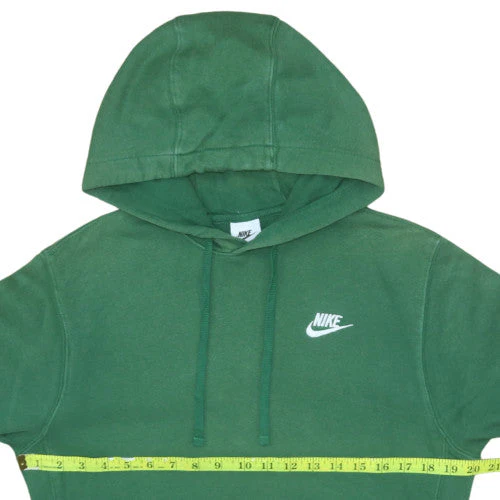 Nike Mens Green Pullover Fleece Hoodie XS Regular Fit Sports Style - Image 2