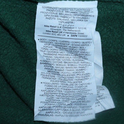 Nike Mens Green Pullover Fleece Hoodie XS Regular Fit Sports Style - Image 6