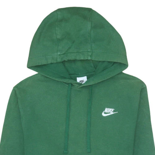 Nike Mens Green Pullover Fleece Hoodie XS Regular Fit Sports Style - Image 7