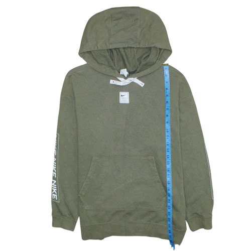 Nike Men's Green Pullover Hoodie L Dri-Fit Sports Sweatshirt - Image 3