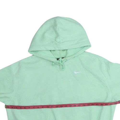Nike Men's Green Pullover Hoodie M Regular Fit Fleece - Image 2