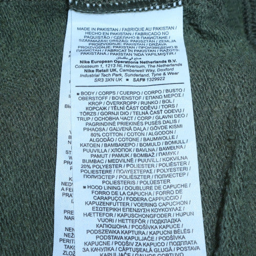 Nike Men's Green Pullover Hoodie S Fleece Graphic Logo Sportswear - Image 6