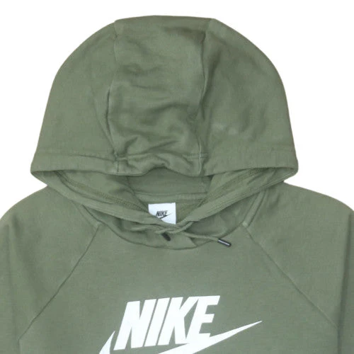 Nike Men's Green Pullover Hoodie S Fleece Graphic Logo Sportswear - Image 8
