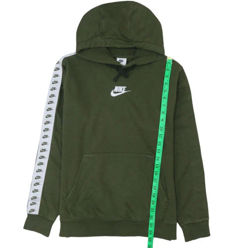Nike Men's Green Pullover Hoodie S Sports Fleece Sweatshirt - Image 2