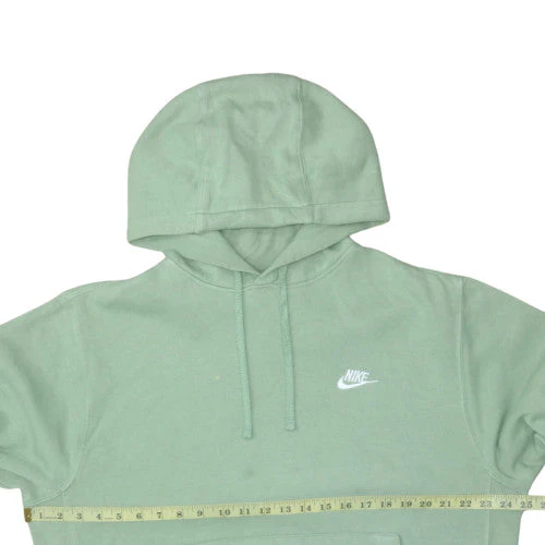 Nike Men's Green Pullover Hoodie Size M Regular Fit Fleece - Image 2