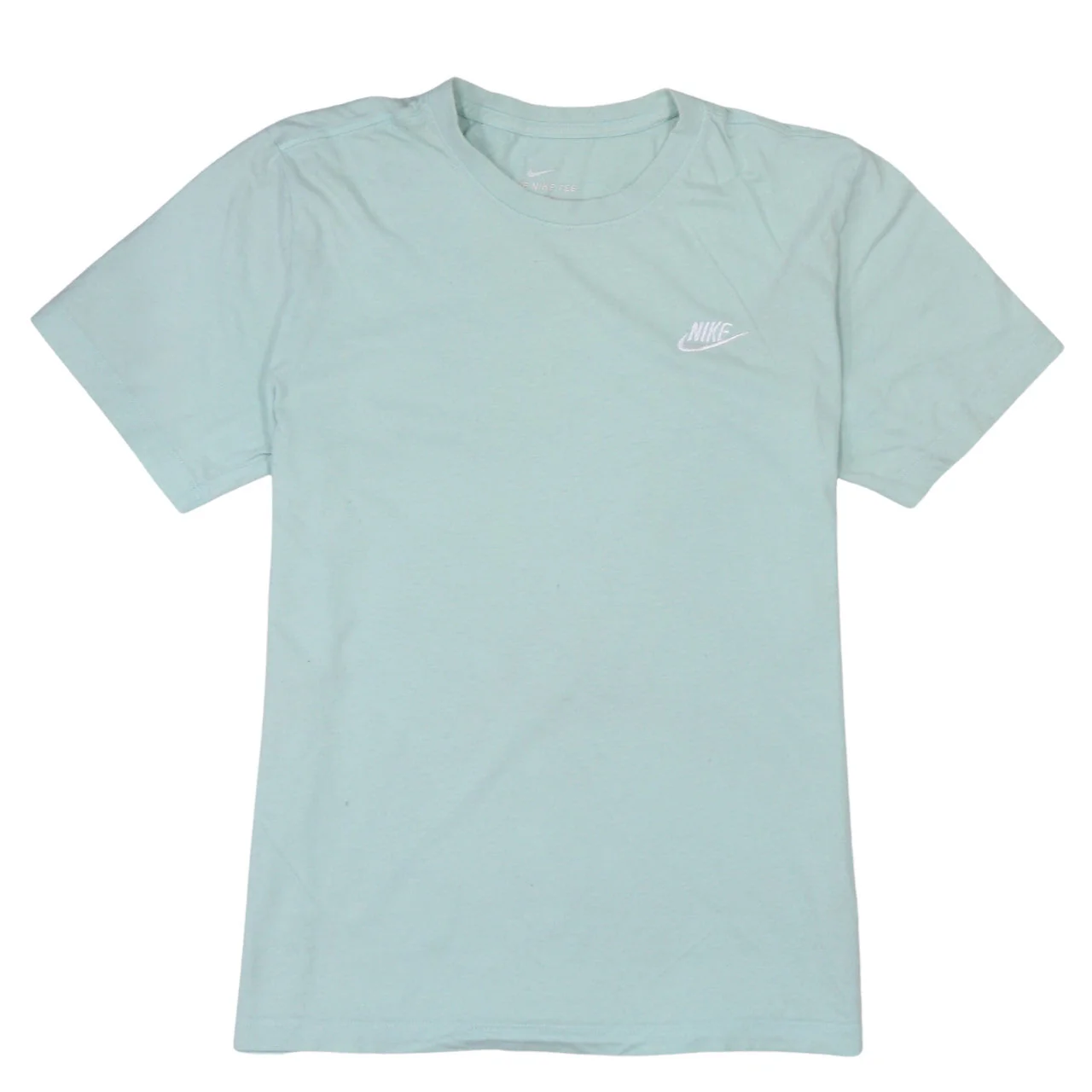Nike Men's Green Small Crew Neck Cotton T-Shirt