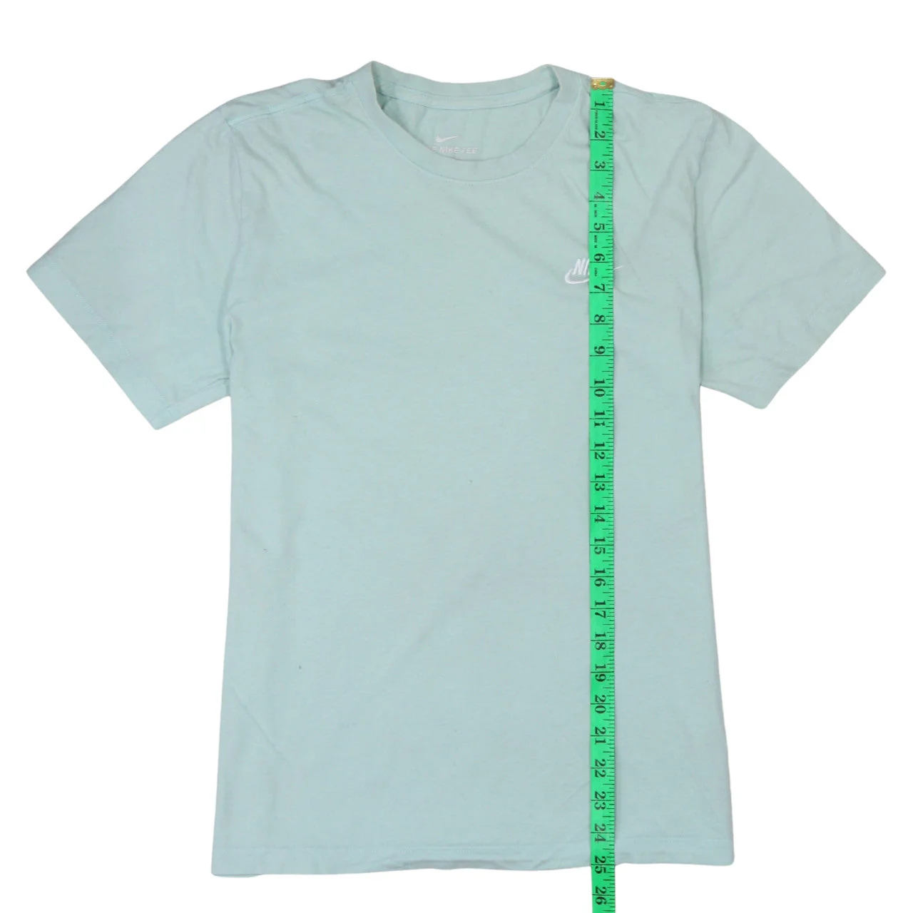 Nike Men's Green Small Crew Neck Cotton T-Shirt - Image 3