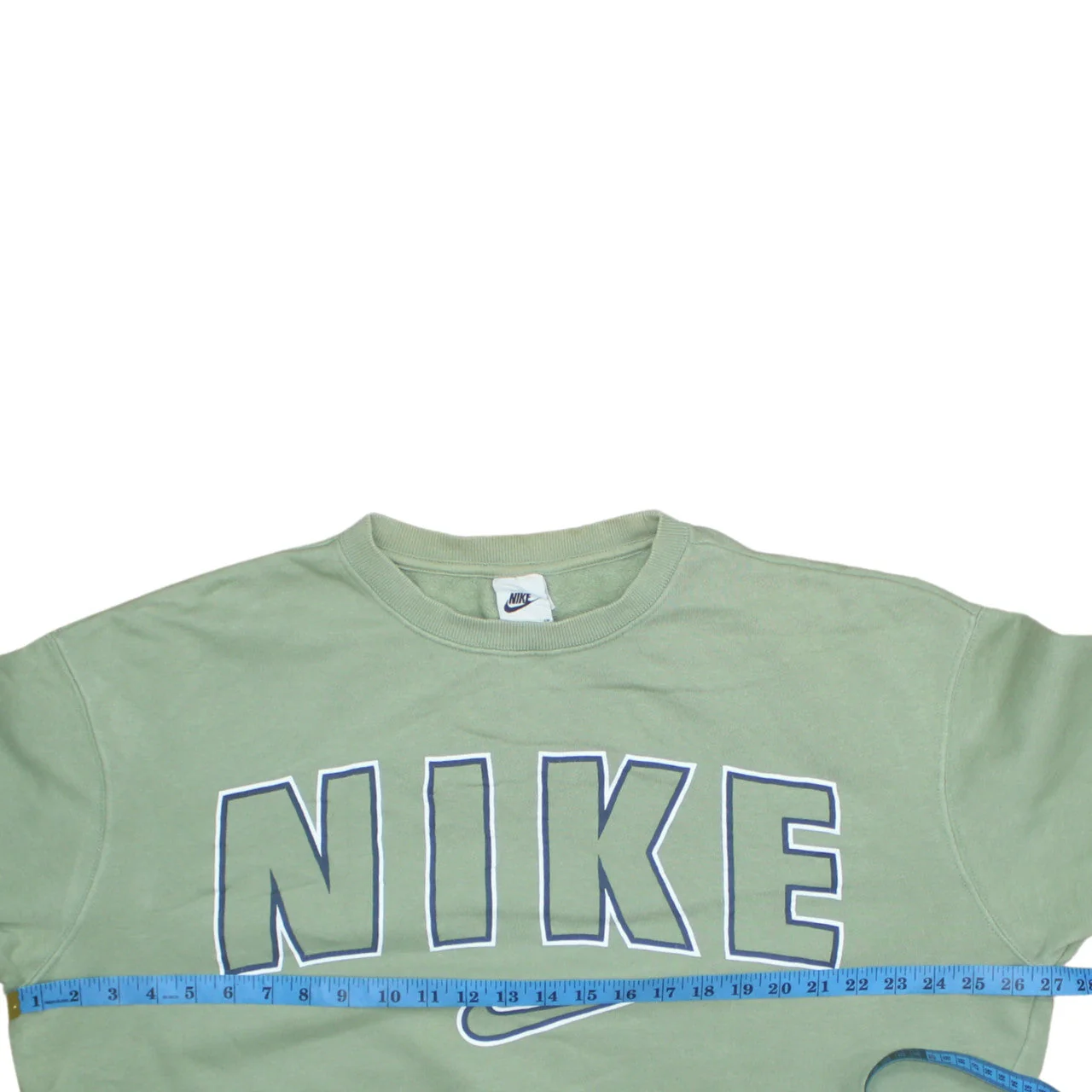 Nike Men's Green Small Pullover Logo Sweatshirt Regular Fit - Image 2