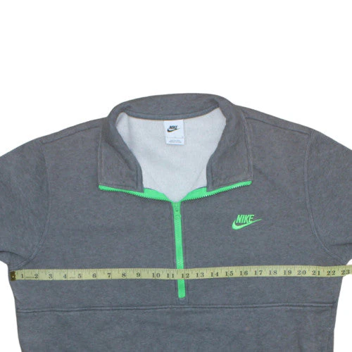 Nike Men's Grey 1/2 Zip Fleece Sweatshirt L Sportswear - Image 2