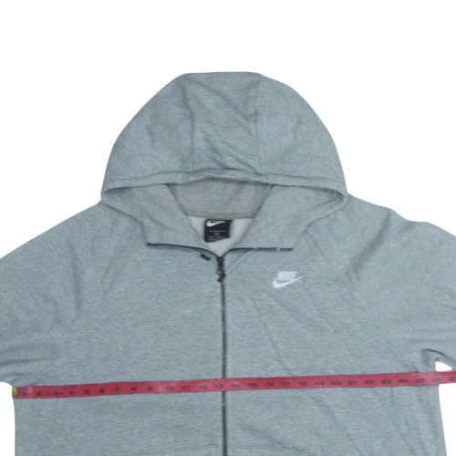 Nike Mens Grey 2XL Full Zip Hoodie - Image 2