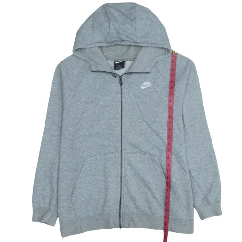 Nike Mens Grey 2XL Full Zip Hoodie - Image 3
