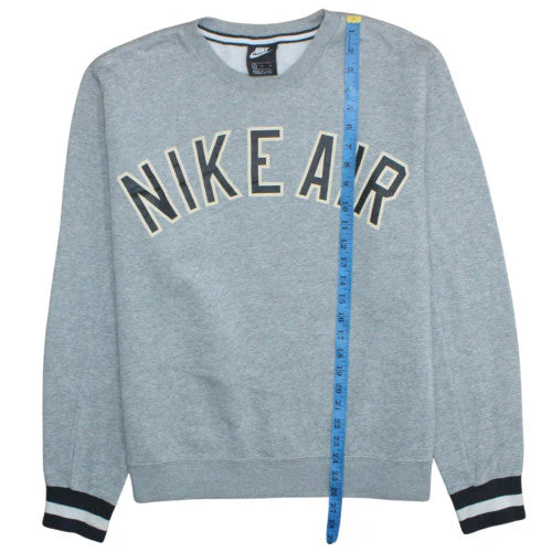 Nike Men's Grey Crew Neck Pullover Sweatshirt M - Image 2