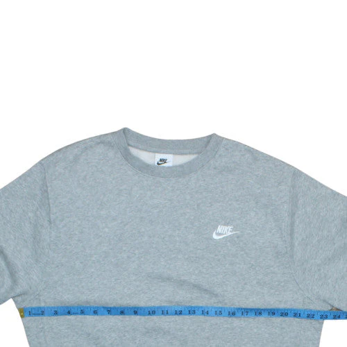 Nike Men's Grey Crew Neck Pullover Sweatshirt M Regular Fit - Image 2