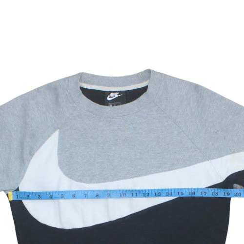 Nike Men's Grey Crew Neck Pullover Sweatshirt M Sports Logo - Image 2