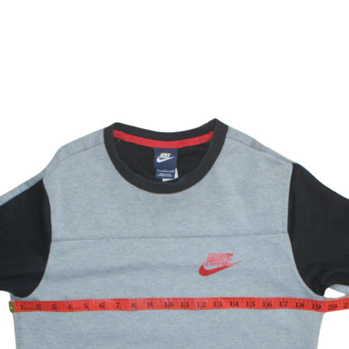 Nike Men's Grey Crew Neck Pullover Sweatshirt S Sports Style - Image 3