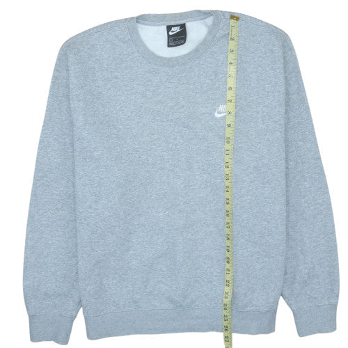 Nike Men's Grey Crew Neck Pullover Sweatshirt Size L - Image 3