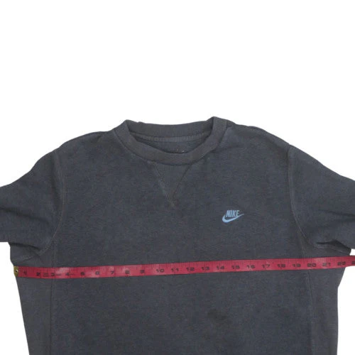 Nike Men's Grey Crew Neck Pullover Sweatshirt Size M - Image 2