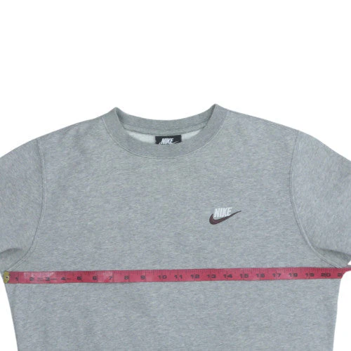 Nike Men's Grey Crew Neck Pullover Sweatshirt Size S - Image 3