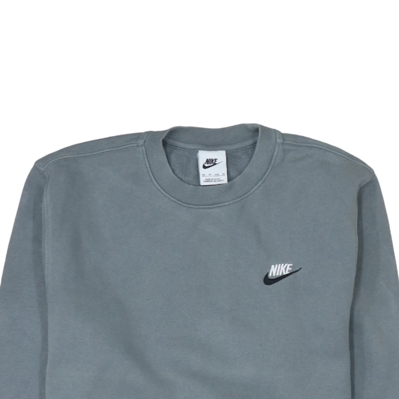 Nike Men's Grey Crew Neck Pullover Sweatshirt XS - Image 8